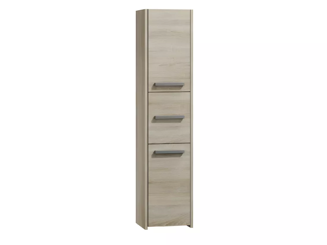 VERONA - Armoire de salle de bains - 170x40x30 cm - Meuble colonne de rangement salle de bains toilette - Aspect bois