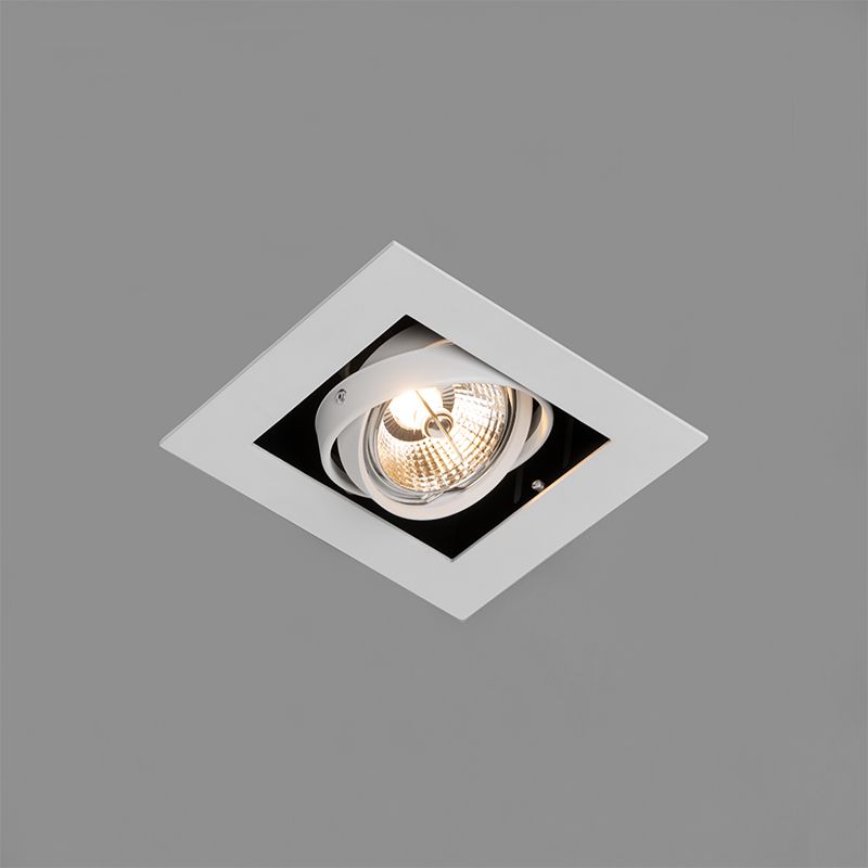 Set van 6 Moderne inbouwspot wit verstelbaar - Oneon 70