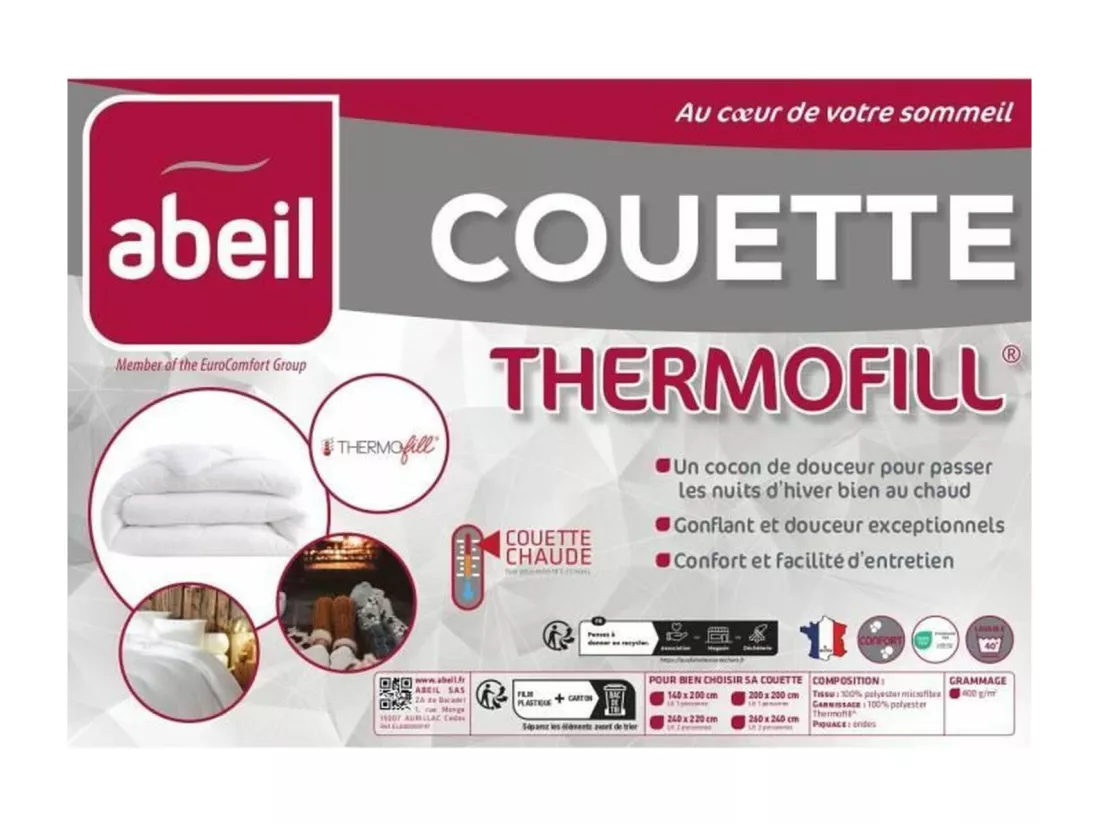 ABEIL Couette chaude 240 x 260 cm