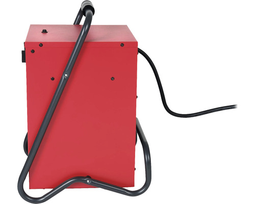 Elektrische ventilatorkachel, rood, 5000 watt