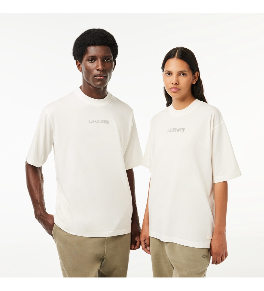 Camiseta Lacoste com logo branco