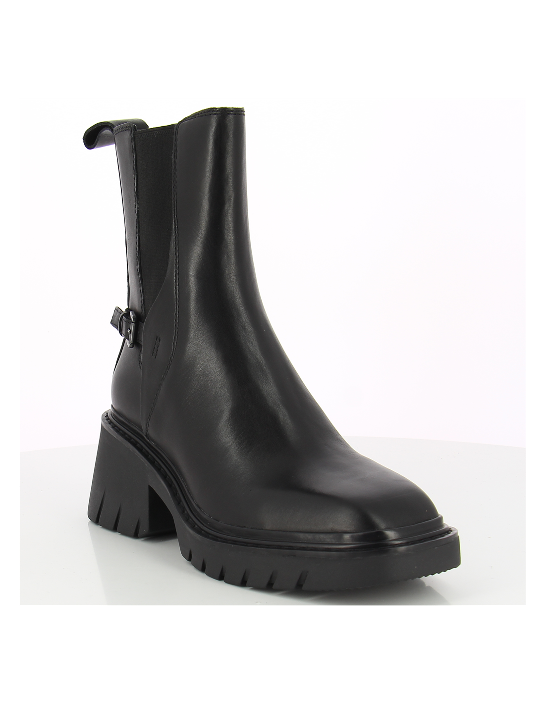 ash bottines chelsea femme oxford cuir noir