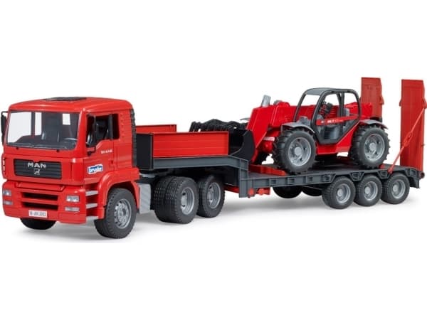 MAN TGA lavlaster med Manitou teleskoplaster MLT 633, modellkjøretøy
