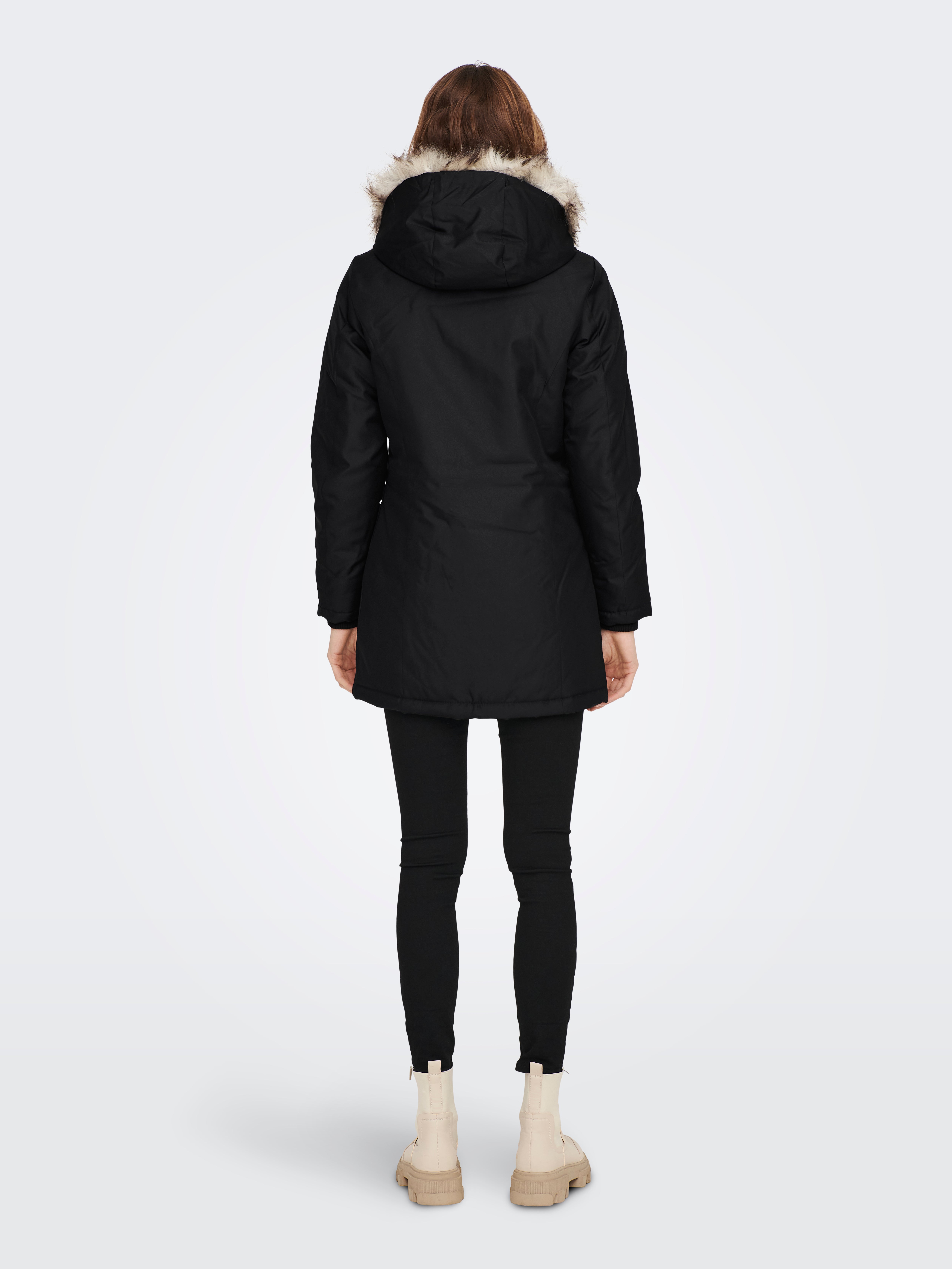 ONLFRESH Langer Parka Black