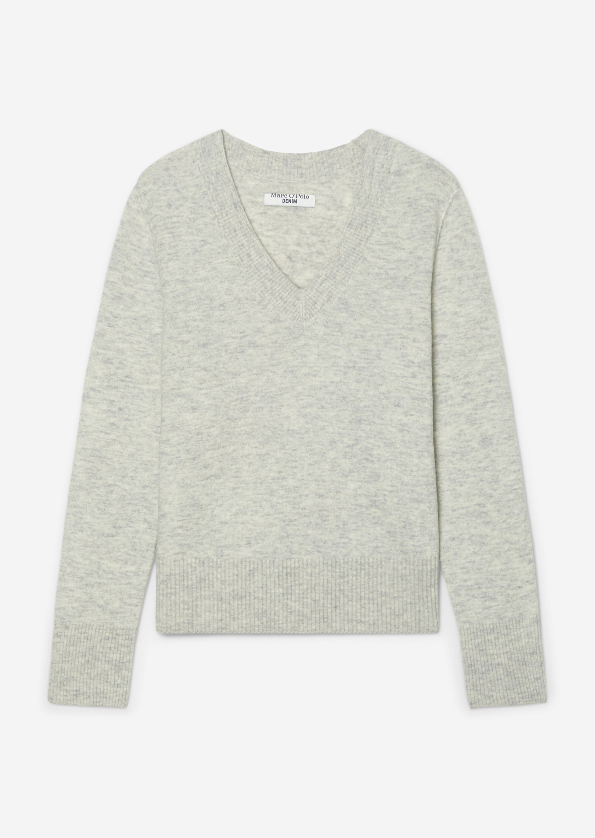 V-Neck-Strickpullover aus softem Schurwolle-Mix