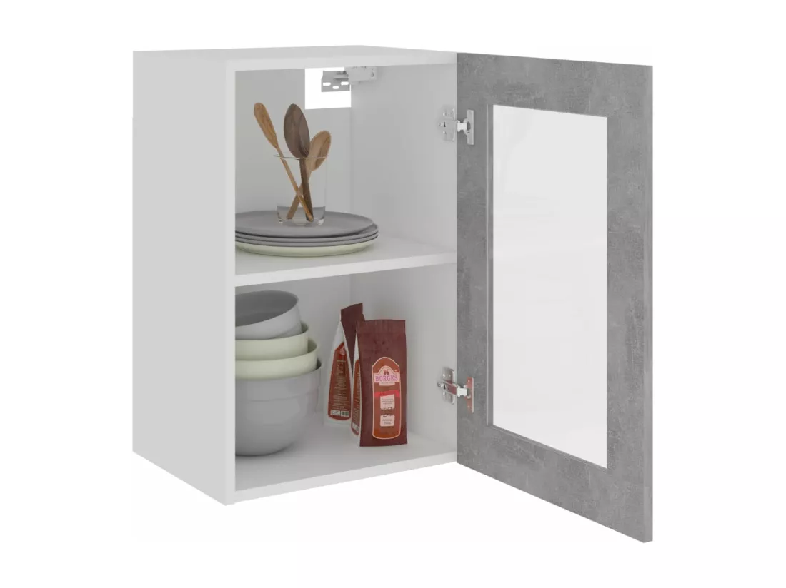 Armoire en verre suspendue 