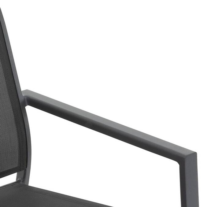 Fauteuil de jardin empilable ESSENTIA Anthracite / Graphite