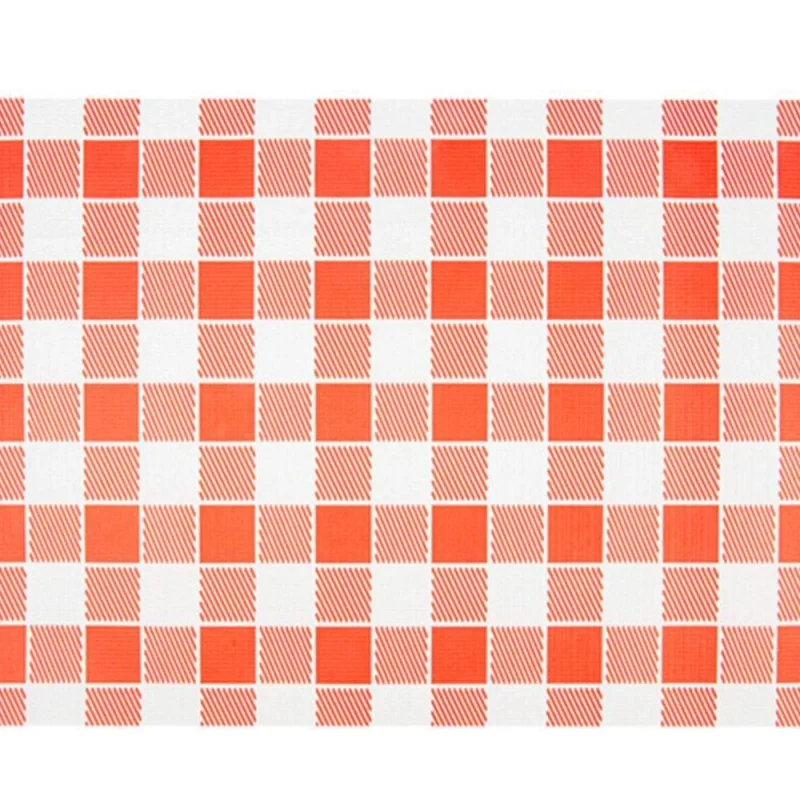 GDP - Set de table papier gaufré Vichy rouge et blanc - 31x43cm - x500