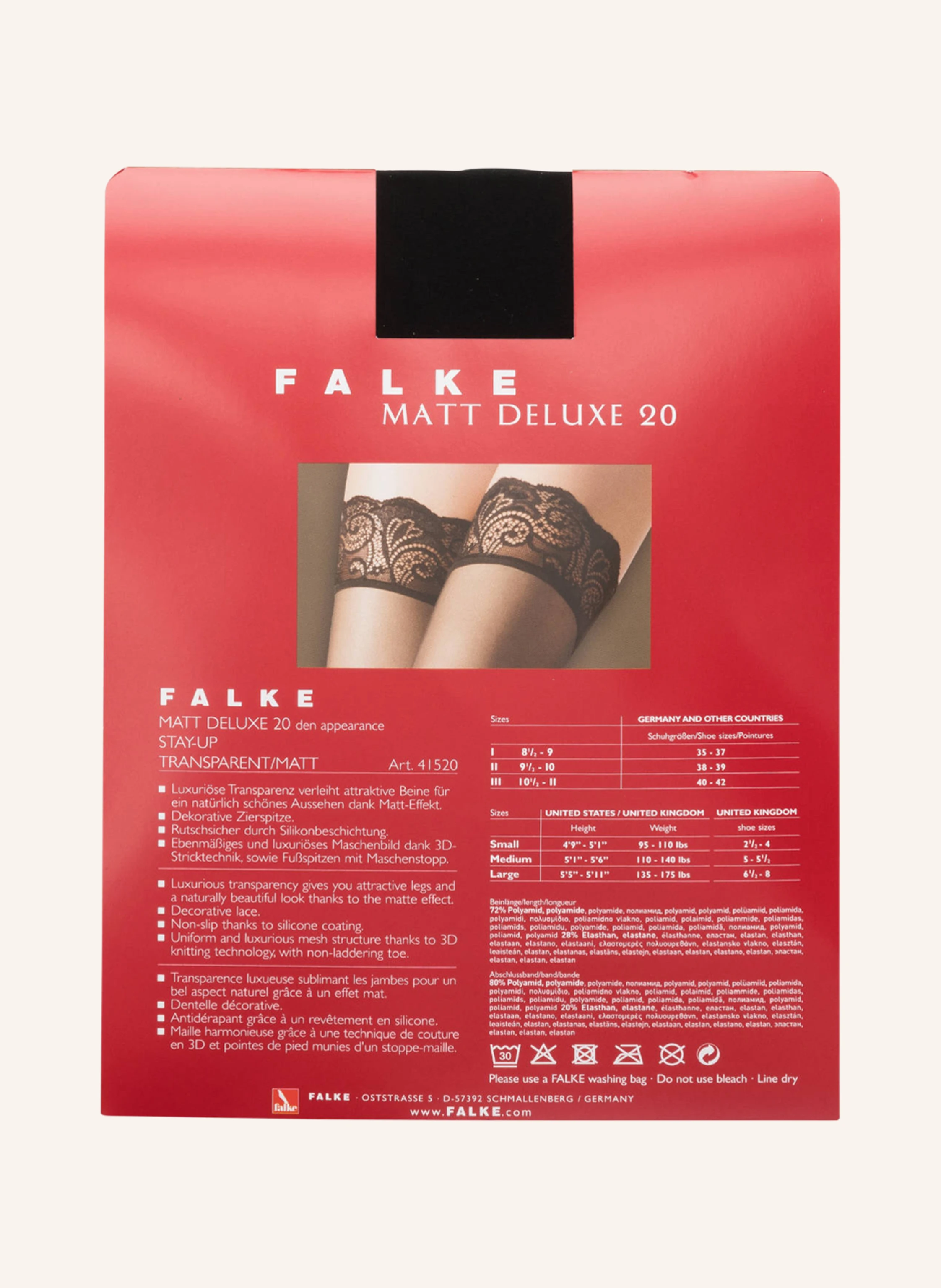 FALKE Halterlose Strümpfe MATT DELUXE