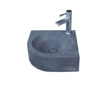 Lambini Designs Rondo hoekfontein 30x30cm natuursteen