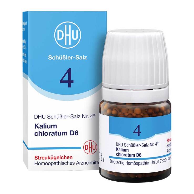 DHU Schüßler-Salz Nr. 4 Kalium chloratum D6 Globuli, 10 g