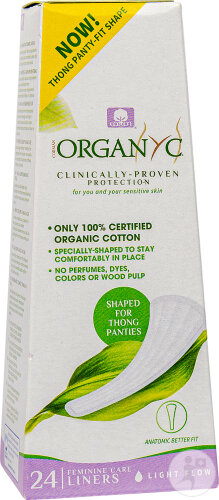 Organyc Protège-Slip String 100% Coton Bio 24 Pièces