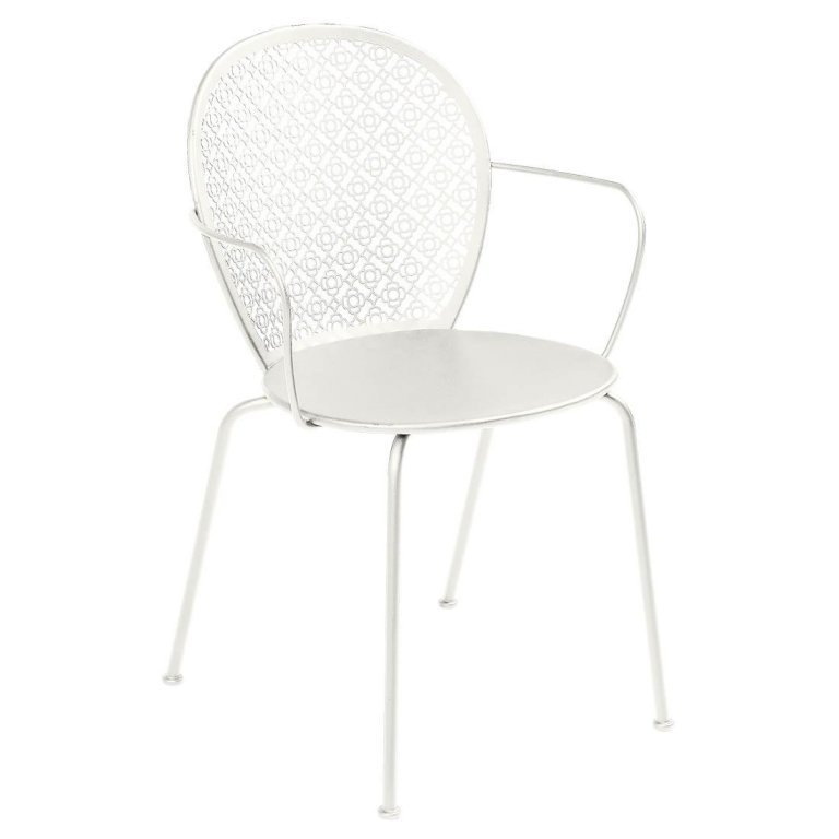 Fermob Lorette tuinstoel met armleuning Clay Grey