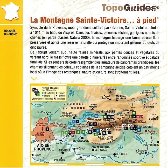 FFRP - P131 LA MONTAGNE STE VICTOIRE A PIED FFRP