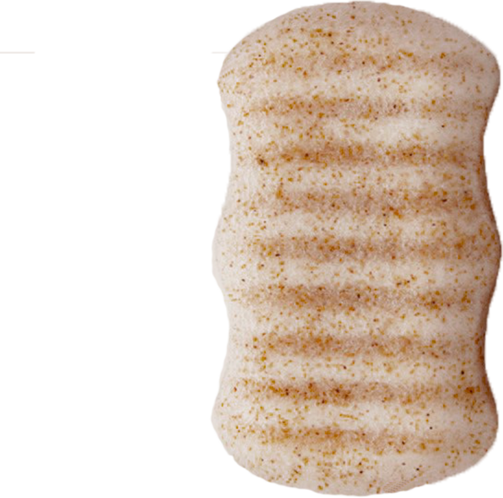 Lady Green  Konjac Body Sponge Walnut