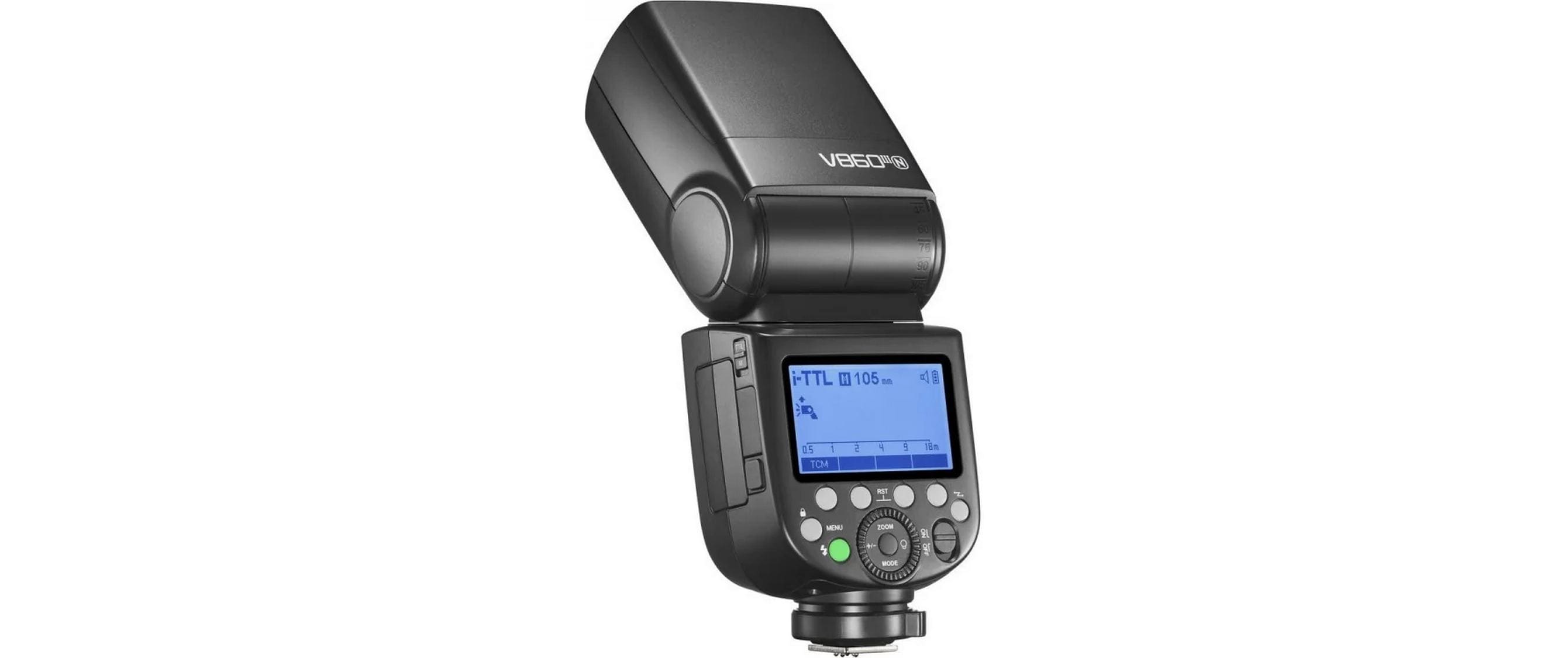Blitzgerät V860III-O Aufsteckblitz mit TTL<br>Professionelles Kamerablitzgerät mit TTL und kurzer Ladezeit