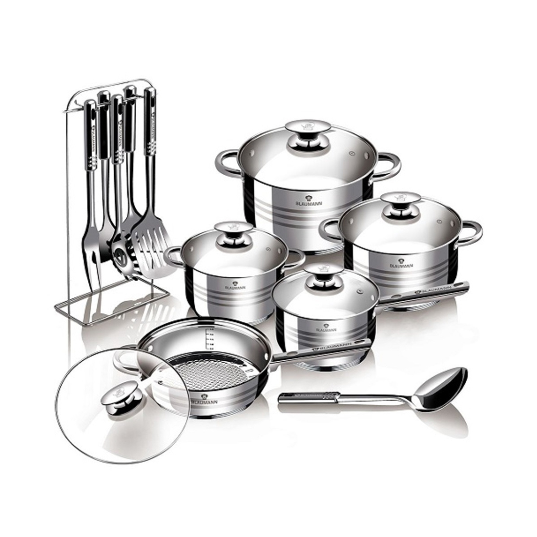 Blaumann 17-teiliges Kochtopf-Set Gourmet Line