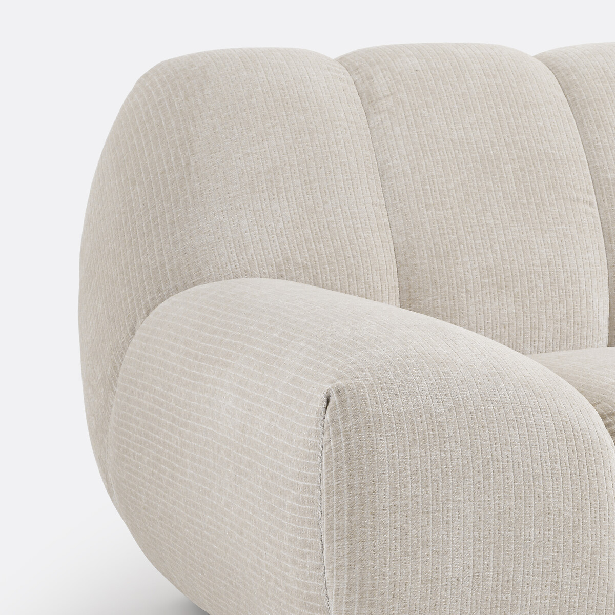 LA REDOUTE INTERIEURS<br>Sofá vintage de 2 lugares em veludo cotelê, Nuria