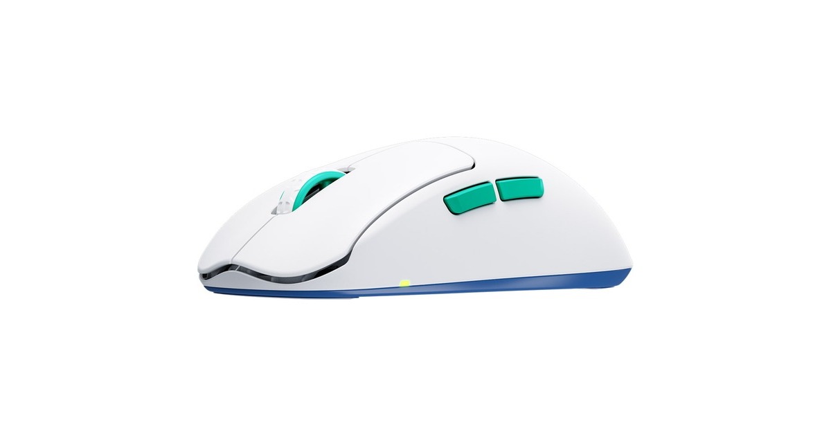 CHERRYXTRFY M68 Wireless gaming muis  (Wit/turquoise, 26.000 Dpi, 2,4 GHz)