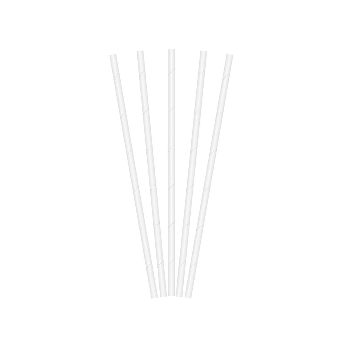 Witte Rietjes Papier 19,7cm 50st