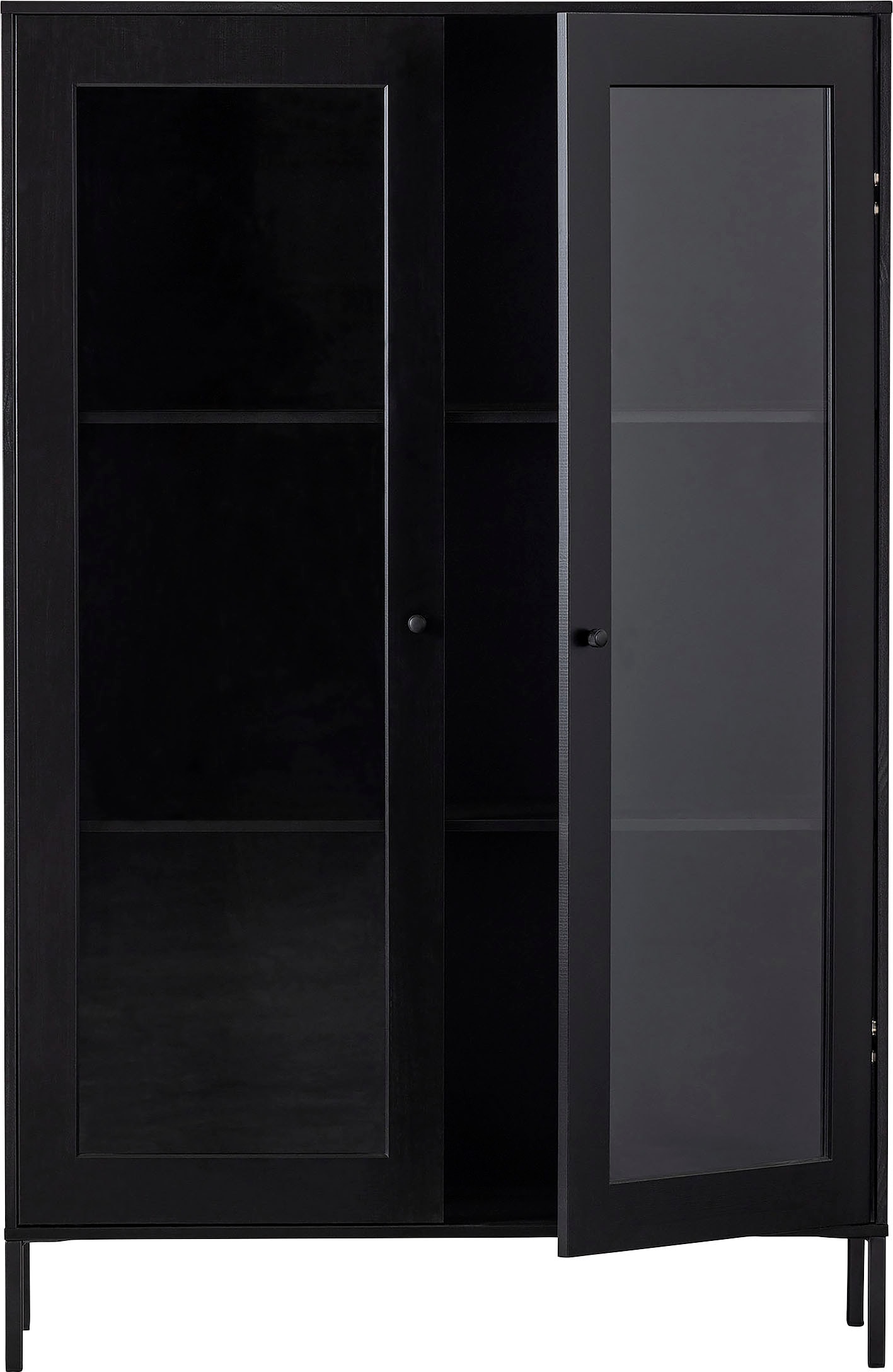 WOOOD Vitrine »Xam« aus Kiefernholz, Breite 100 cm