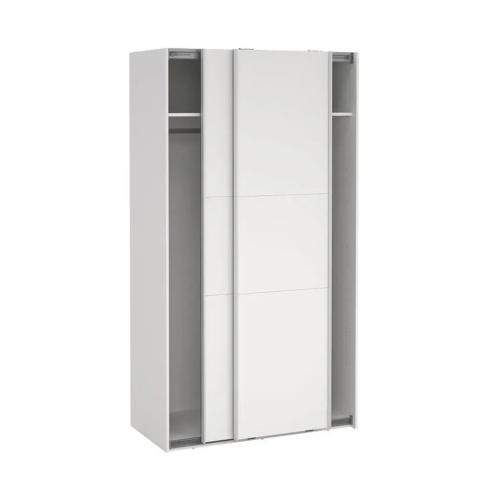 Hioshop Como schuifdeurkast 2 deuren 120x220cm wit