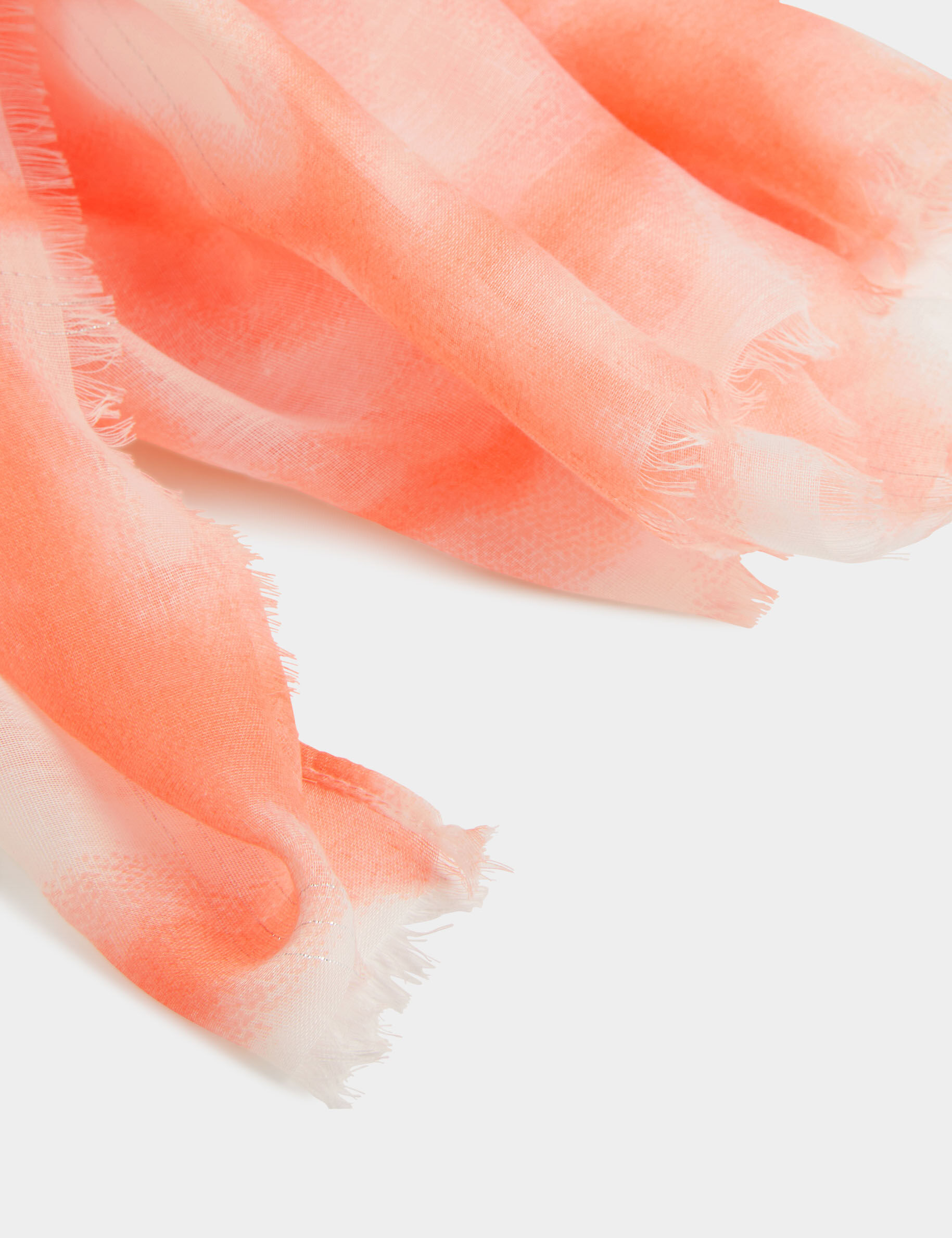Foulard imprimé tie dye rose moyen femme - rose_moyen