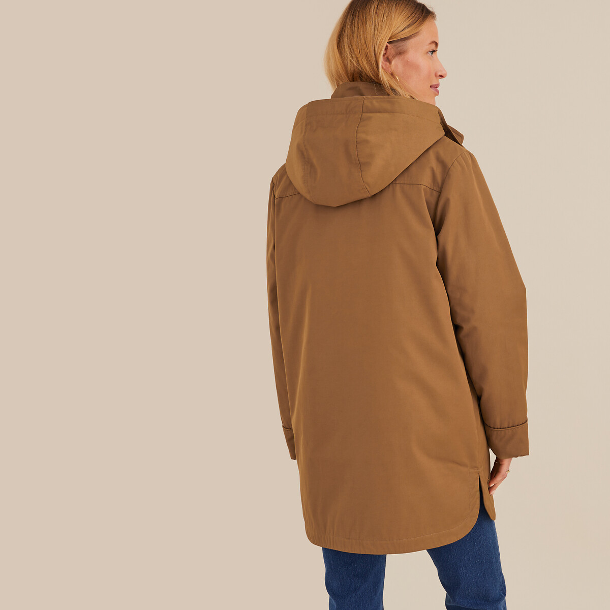 ANNE WEYBURN<br>Parka com capuz fixo, jaqueta removível, meia-estação