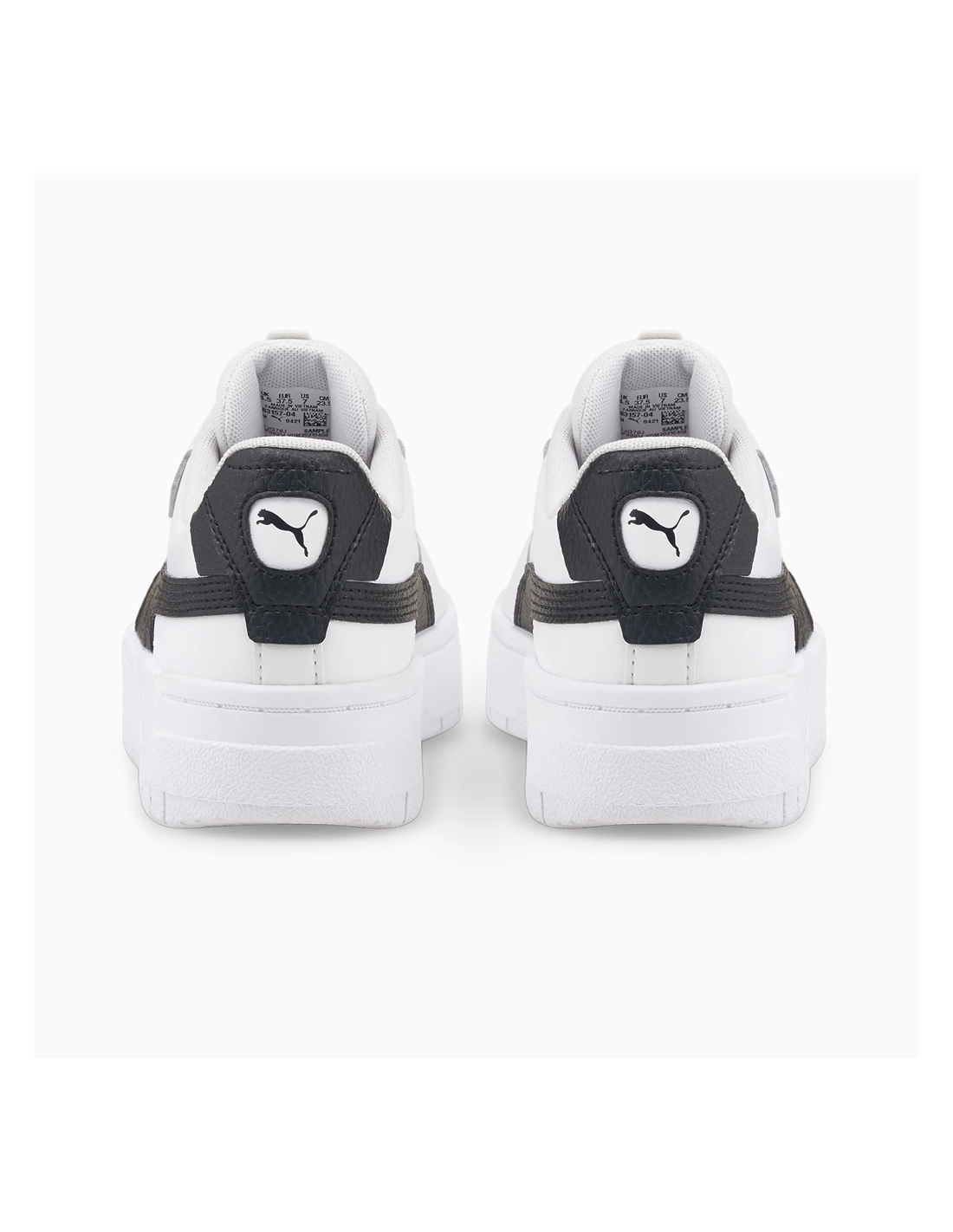 puma sneakers femme cali dream leather cuir blanc/noir
