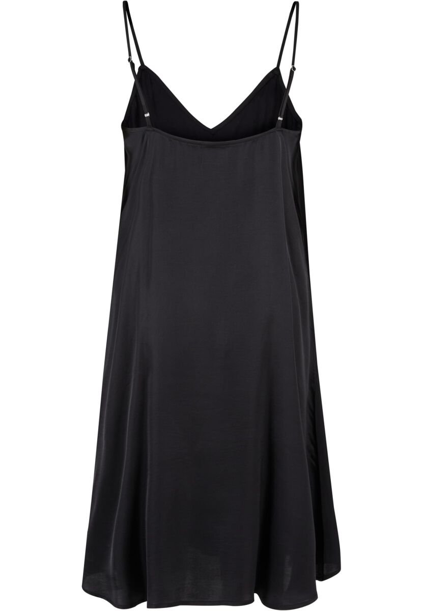 Ladies Viscose Satin Slip Dress | Urban Classics Robe mi-longue