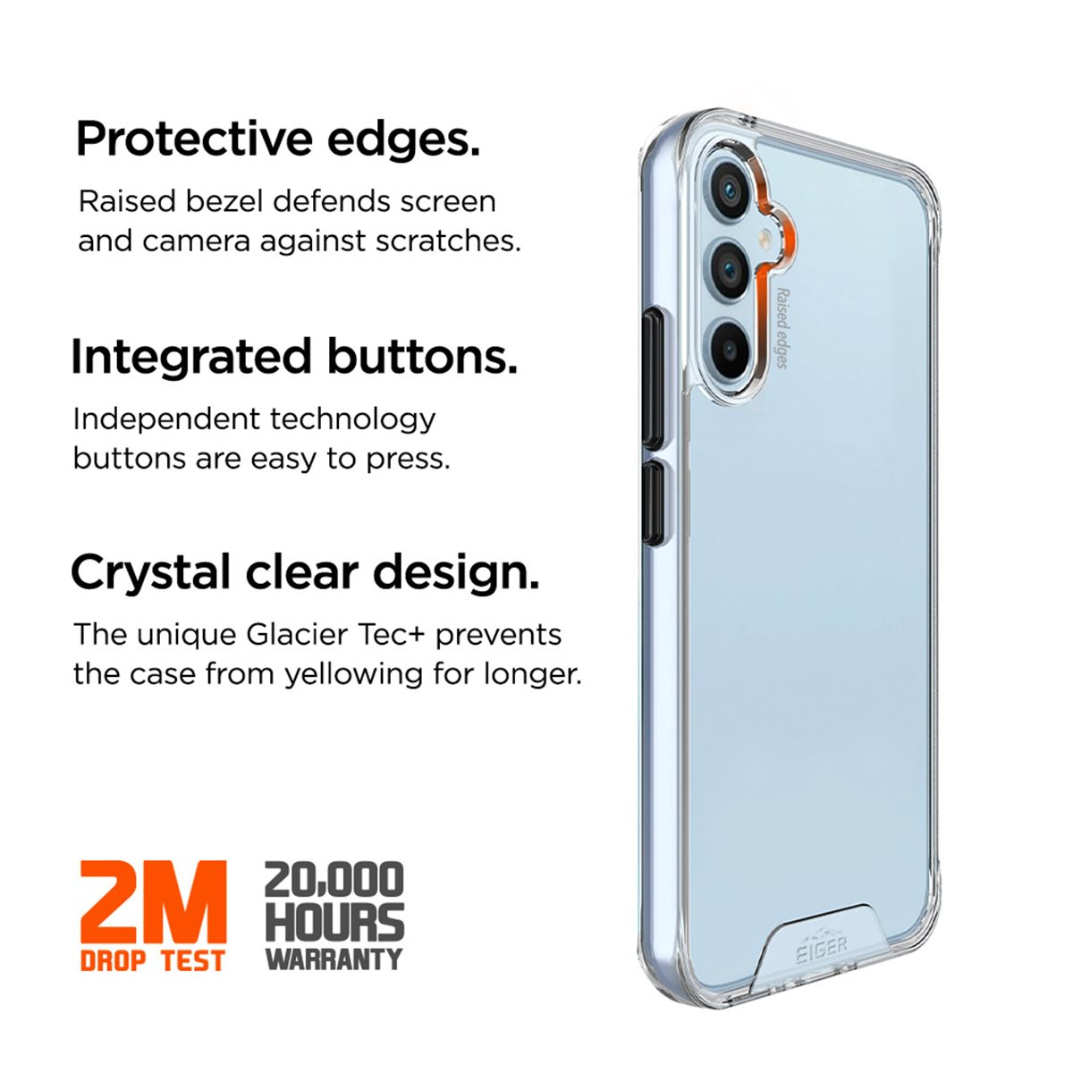 Samsung Galaxy A54 5G Glacier Case Hybrid Schutzhülle (EGCA00457) - Transparent