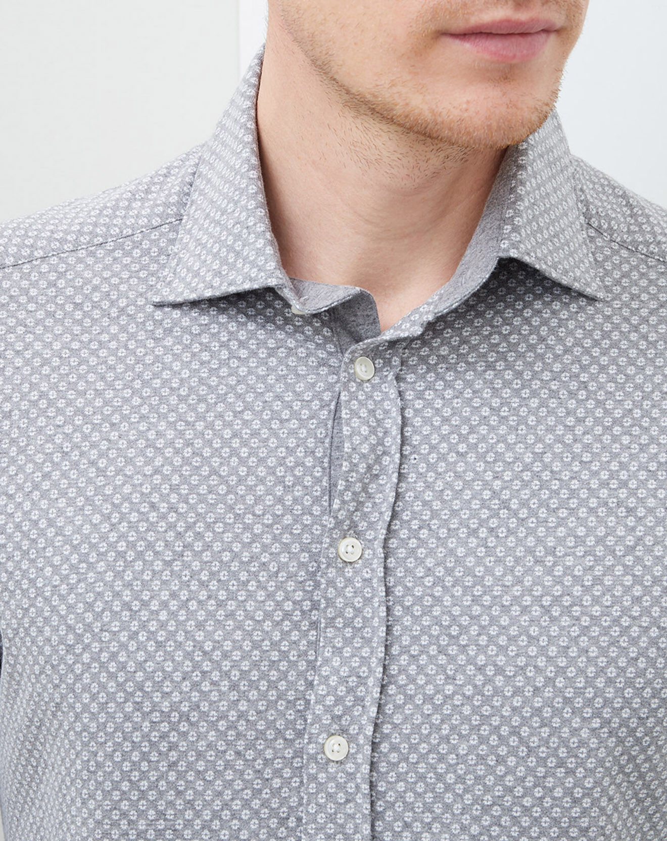 Hackett London Chemise Slim Fit Mayfair gris