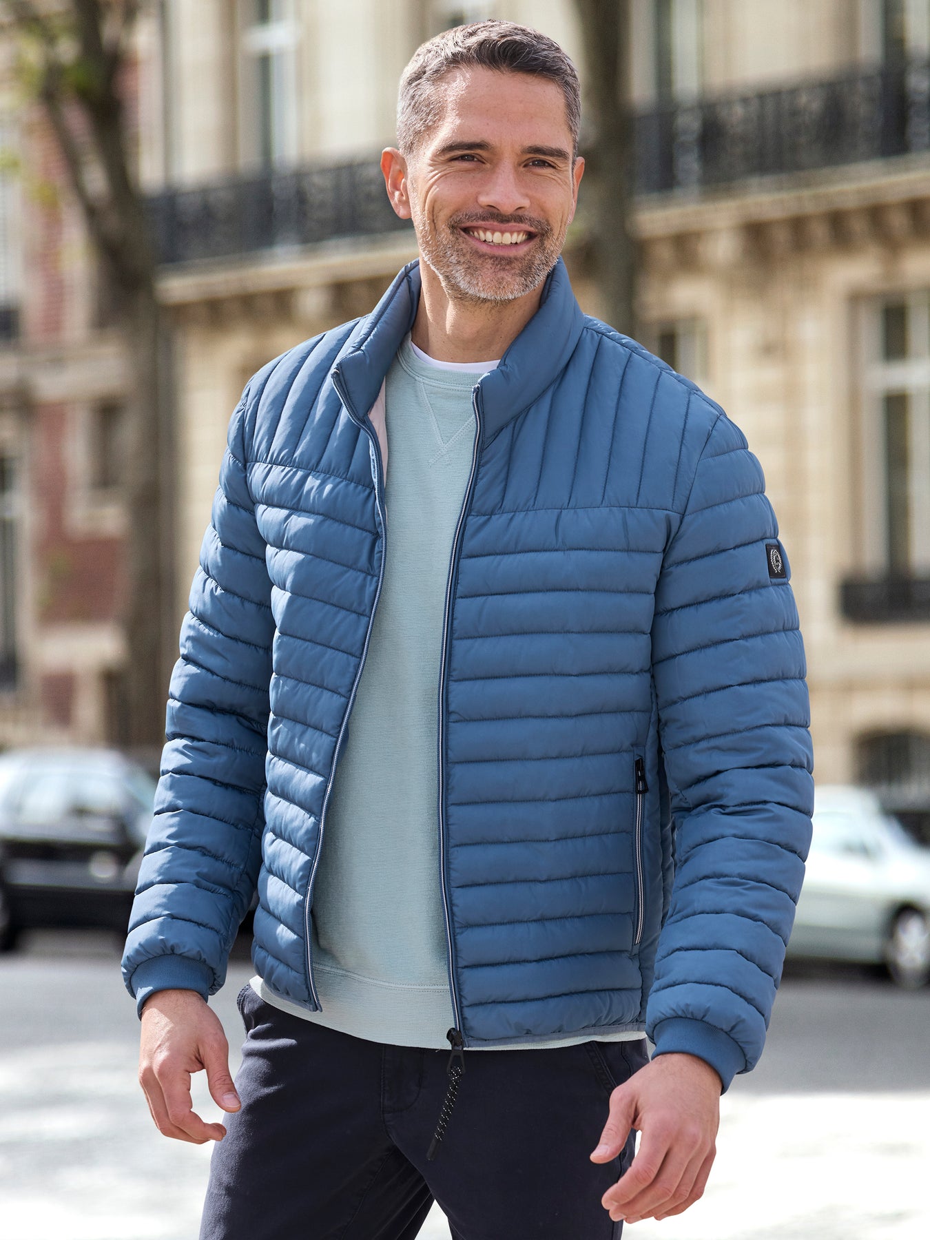 Leichter Herren Steppblouson