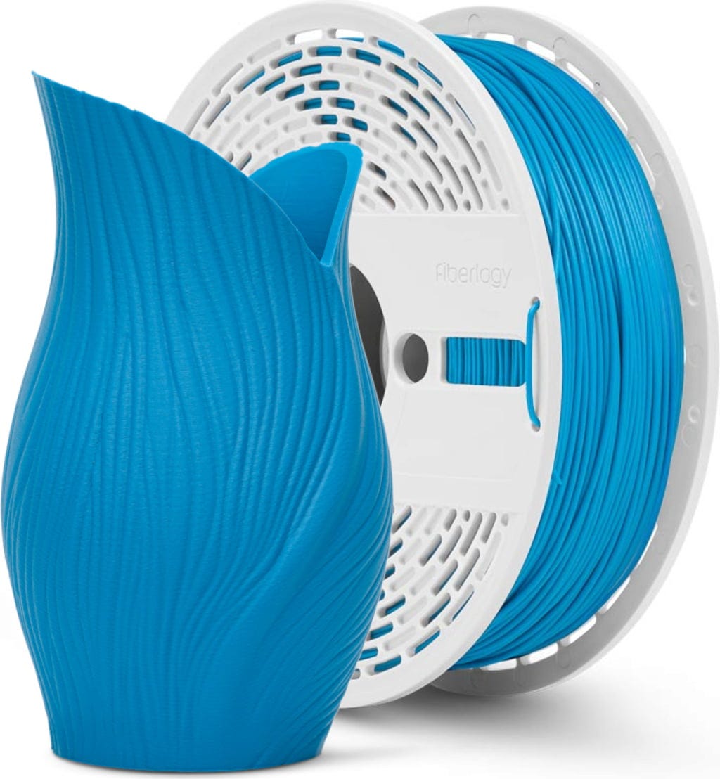 Fiberlogy  Matte PET-G Blue, 1,75 mm / 850 g    Langlebiges PET-G Filament mit mattem Finish