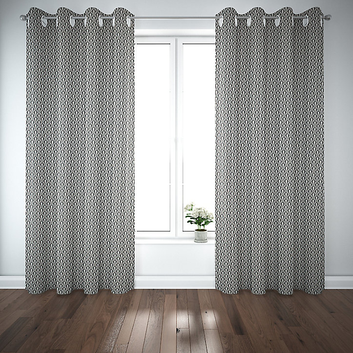 Rideau Koki GoodHome l.140 x H.260 cm noir