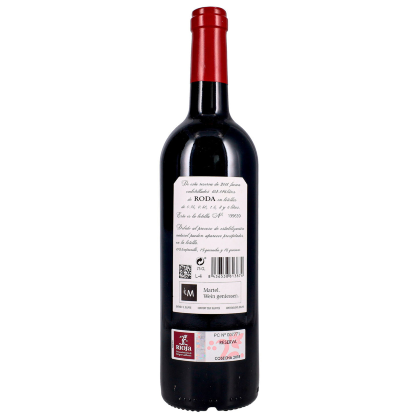Rioja DOCa Reserva Bodegas Roda -75cl