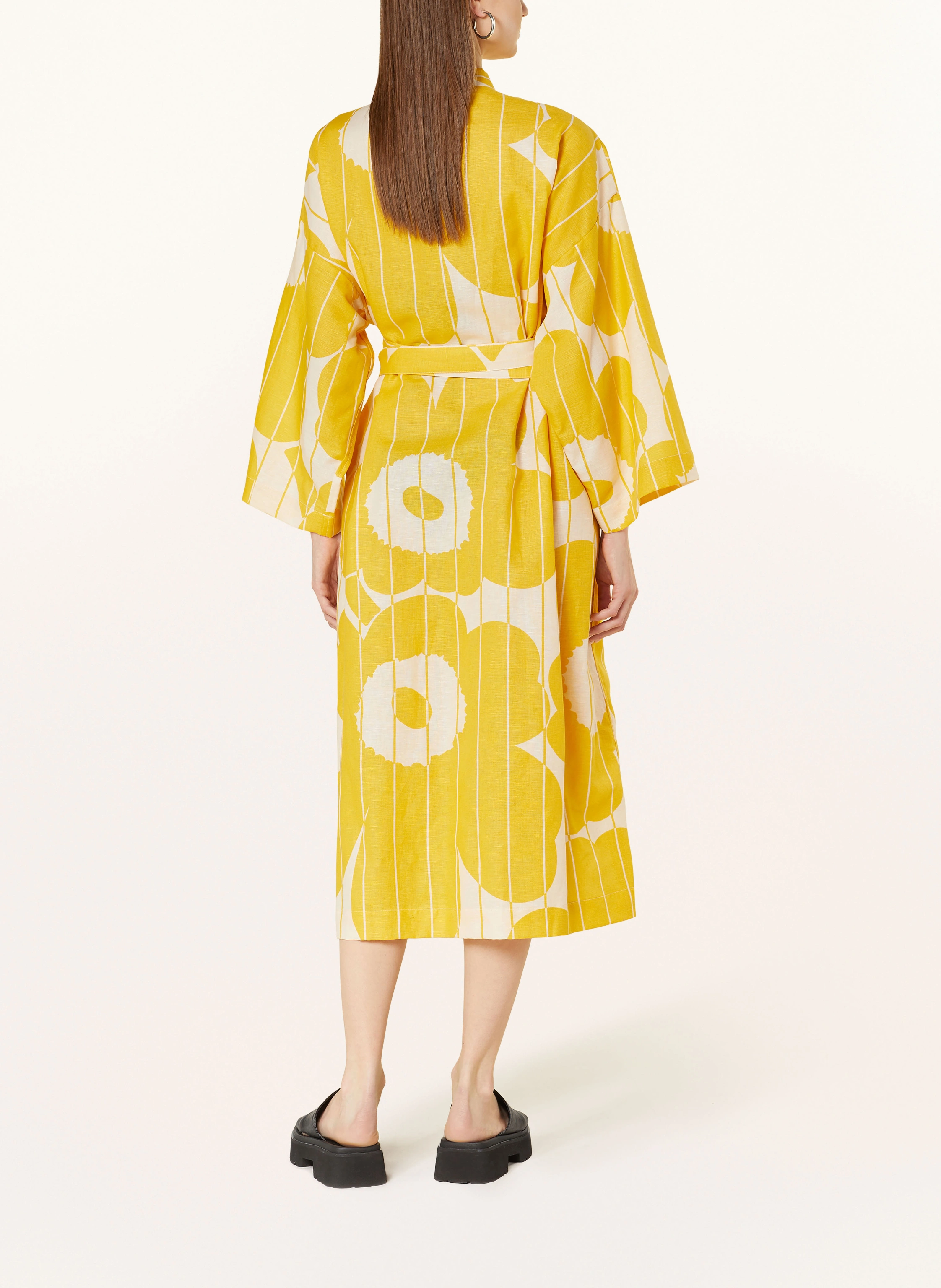 marimekko Unisex-Bademantel VESI UNIKKO mit Leinen