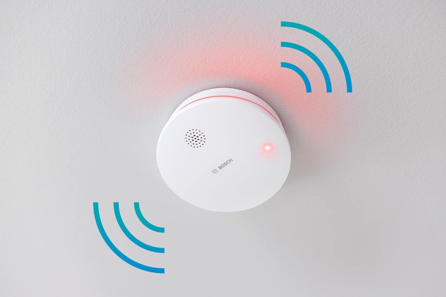 Bosch Smart Home Brandschutz Starter-Set, 1x Controller II, 2x Rauchwarnmelder II