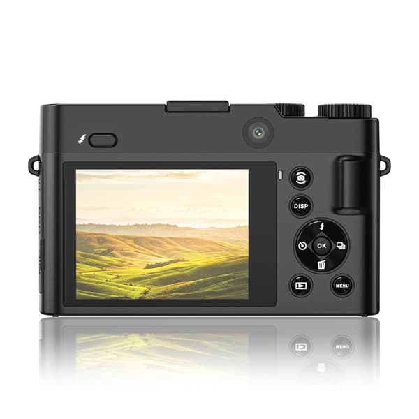 INF 4K 64MP digitalkamera med dobbel linse og 32 GB minnekort (DC218)
