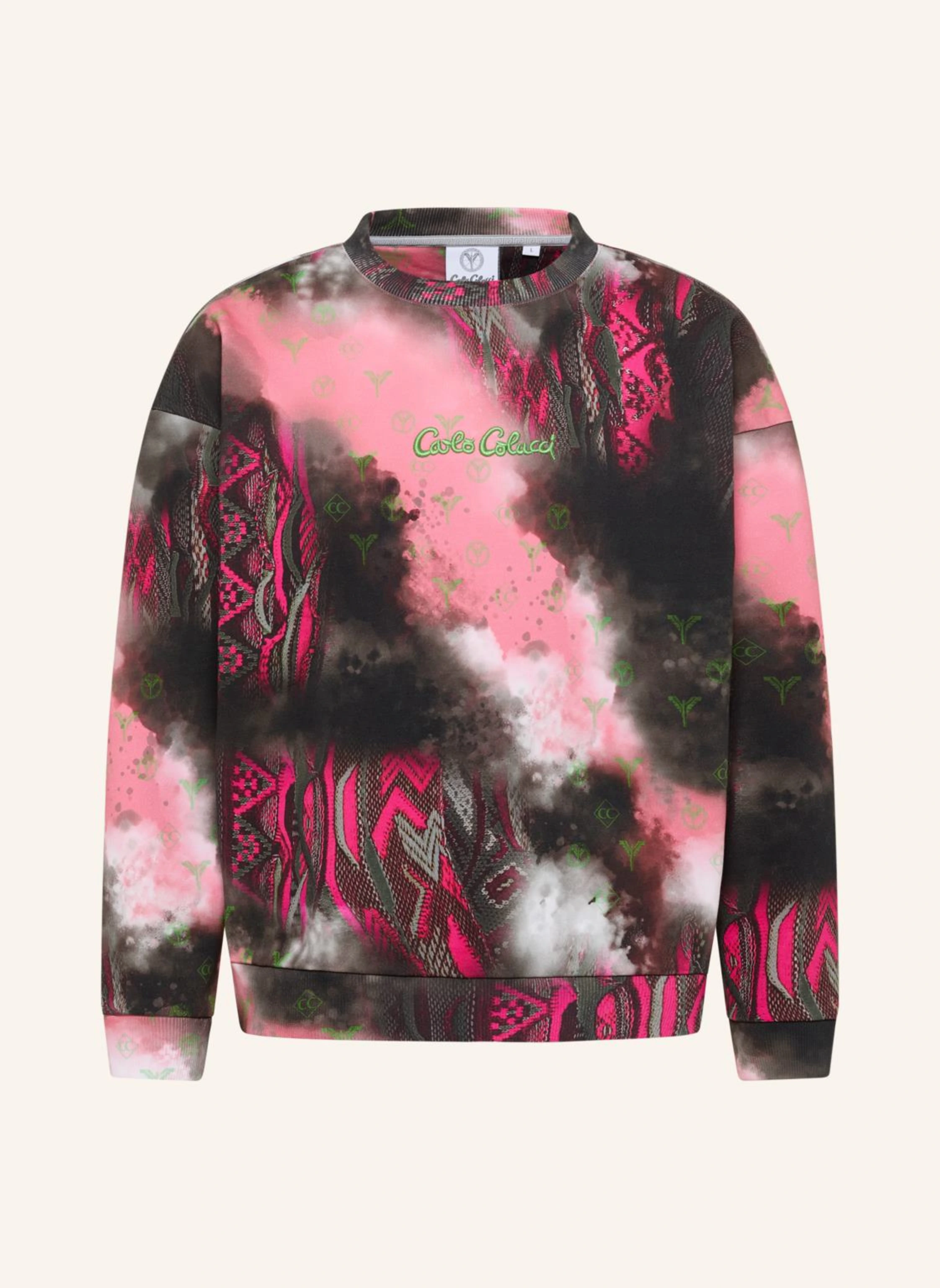 CARLO COLUCCI Oversize Sweatshirt - Sprayed knit DIOP