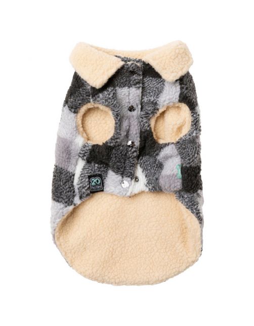Fuzzyard The Lumberjack Grijs&Wit - Hondenkleding