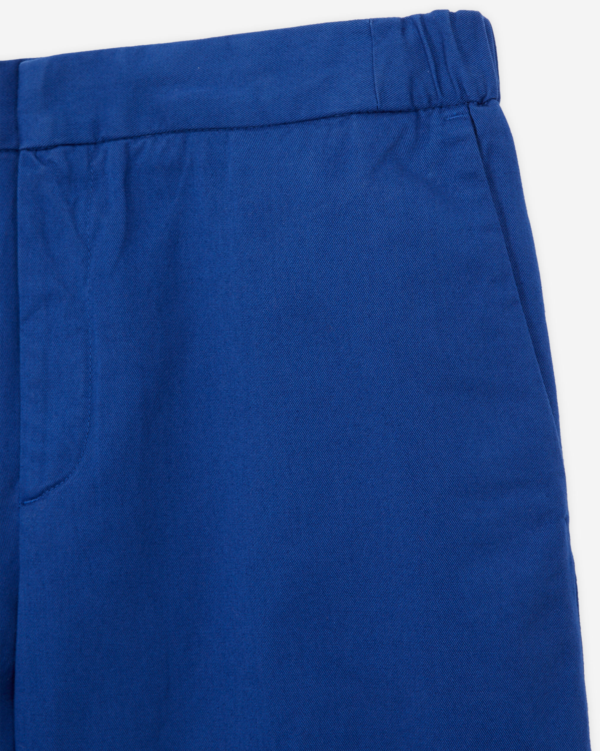 Pantalon bleu en coton