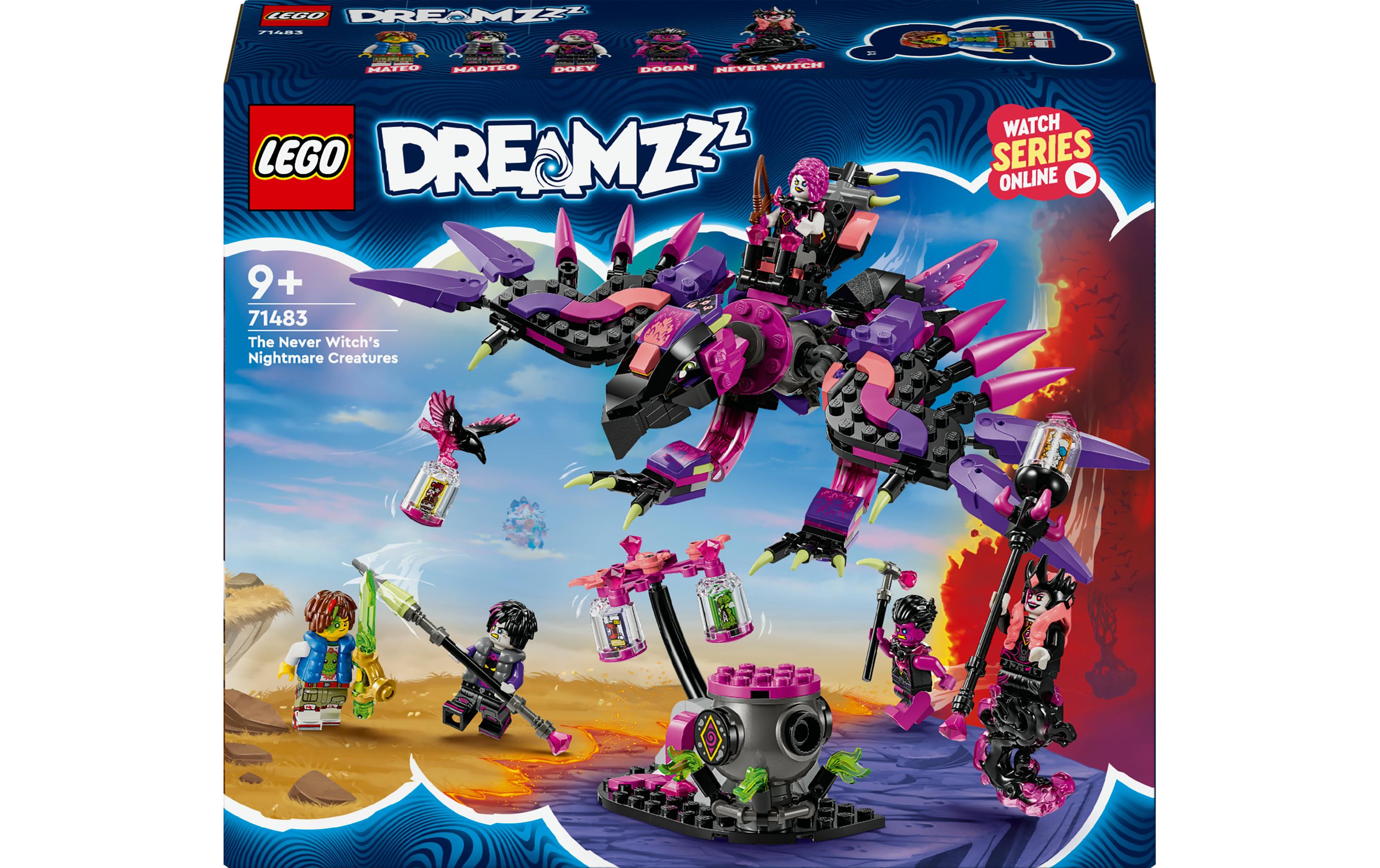 DreamZzz Die Albtraumkreaturen der Nimmerhexe 71483Umbaubares Fantasy-Spielset