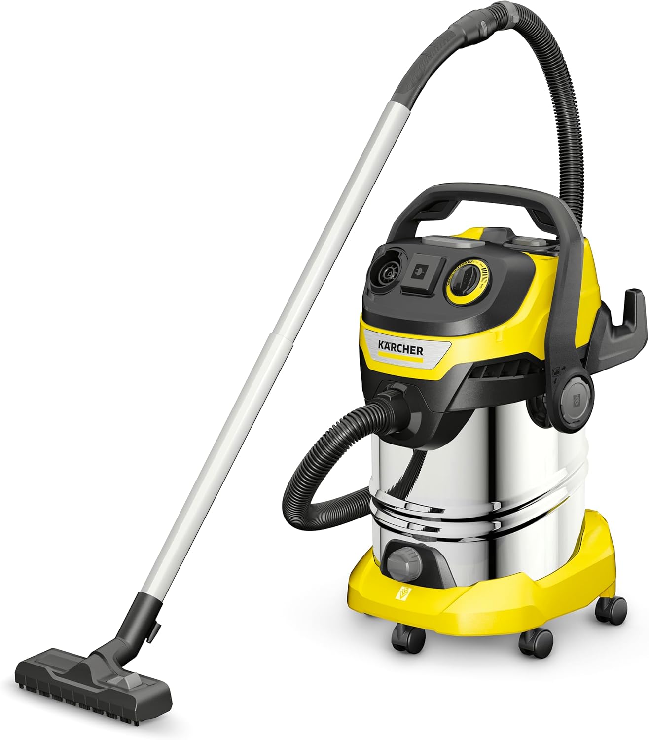 Karcher 1.628-361.0, WD 6 PS V-30/6/22/T Nass-/Trockensauger-30 L Edelstahltank-1300W (tragbare Steckdose und Blasfunktion), Standard, 1300 W, 30 liters