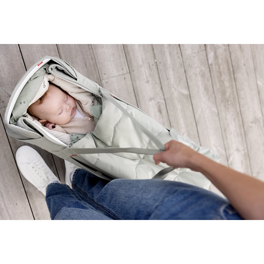 Voksi® Carry Me Fußsack Grey Cream