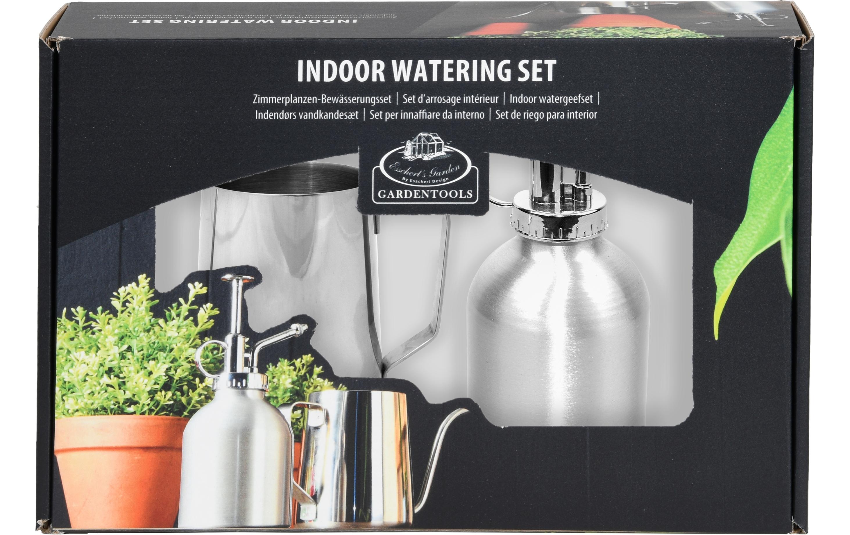 Indoor-Bewässerungsset 2 Stück, SilberGiesskanne und Pflanzensprüher
