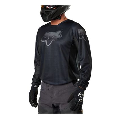 Maillot cross Fox 180 BLACKOUT 2023 - Noir