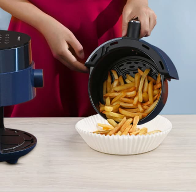 Air Fryer engangspapir til frituregryder 16 cm 100 stk Hvid