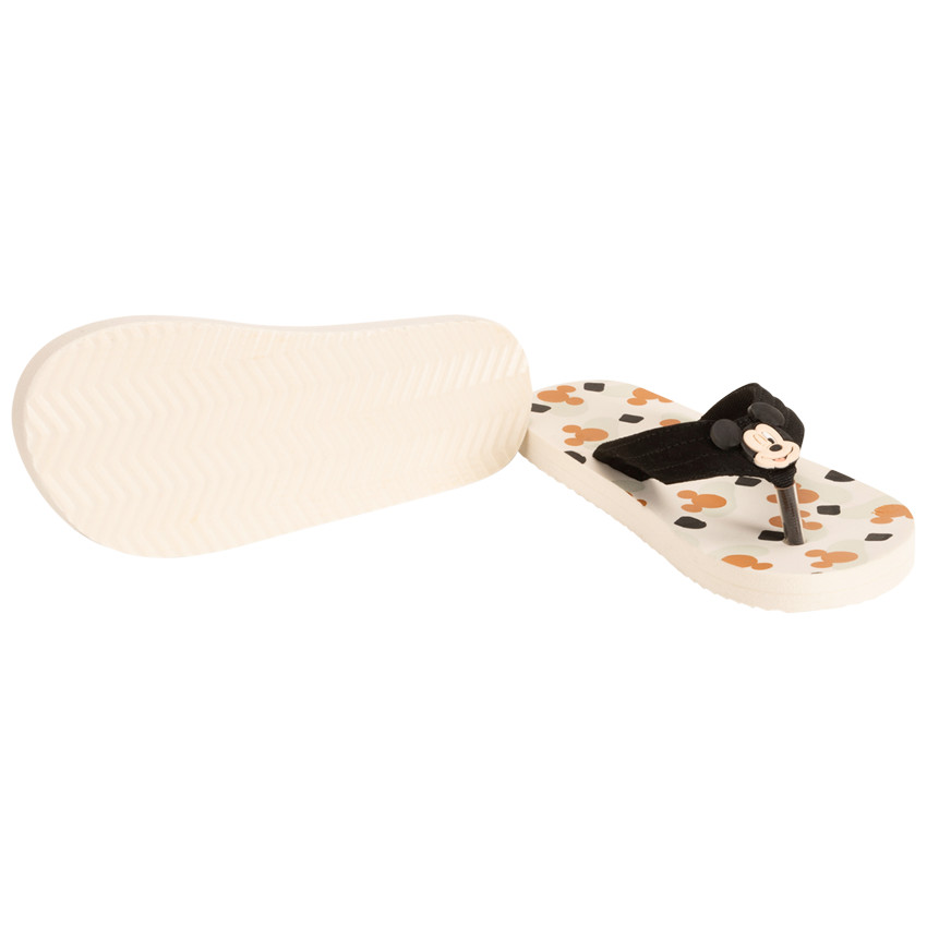 Tongs à bride souple imprimé et badge Mickey  pour garçon