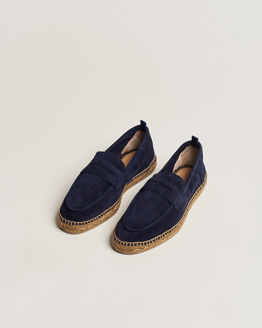 Castañer Nacho Casual Suede Loafers Azul Oscuro